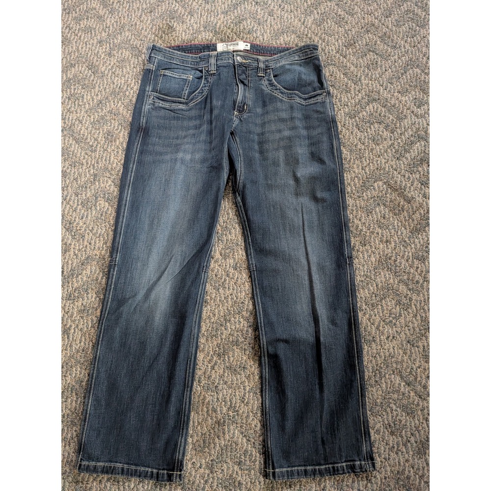 Mountain Khakis Camber 109 Jeans Mens 38x32 Classic Fit Dark Wash Blue Denim